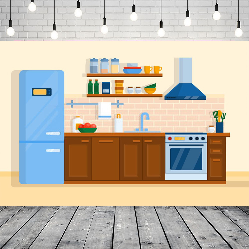 Fondo de fotografía de cocina  - Kitchen Baking Background reseña y precio