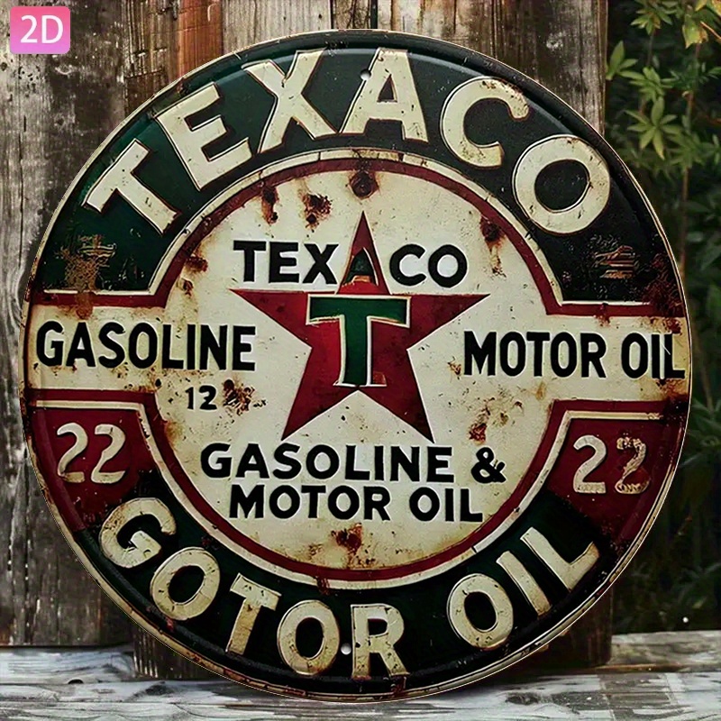 Letrero metálico de aceite Tex - Kitchen Uncle reseña y precio